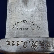 German Mauser M1871 Bayonet, 35th Reserve Infantry Regiment, dated 1874 by Weyersberg 12